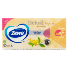 ZEWA Deluxe 3 rétegű Papír zsebkendő - Spirit Of Tea 90db papírárú, csomagoló és tárolóeszköz