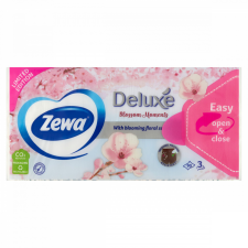 Zewa Deluxe Blossom Moments illatosított papír zsebkendő 3 rétegű 90 db papírárú, csomagoló és tárolóeszköz