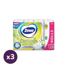 ZEWA Deluxe Camomile Comfort 3 rétegű toalettpapír (3x24 tekercs) higiéniai papíráru