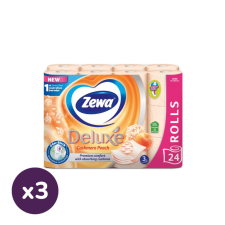 ZEWA Deluxe Cashmere Peach 3 rétegű toalettpapír (3x24 tekercs) higiéniai papíráru