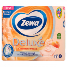 Zewa Deluxe Cashmere Peach 3 rétegű toalettpapír 4 tekercs higiéniai papíráru