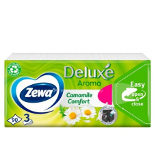 ZEWA Deluxe Kamillás Papír zsebkendő 3 rétegű (90 darabos) (7322540084528) higiéniai papíráru