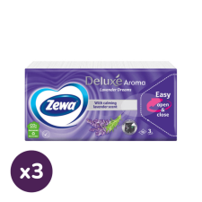 ZEWA Deluxe Lavender Dreams 3 rétegű papírzsebkendő (3x90 db) higiéniai papíráru
