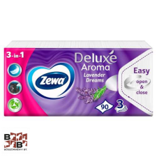  Zewa Deluxe Lavender Dreams illatosított papír zsebkendő, 3 rétegű, 90 db higiéniai papíráru
