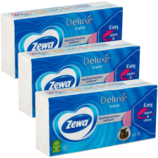 ZEWA Deluxe Original 3 rétegű Papír zsebkendő - Illatmentes 3x90db papírárú, csomagoló és tárolóeszköz