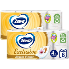 ZEWA Exclusive Almond Blossom 4 rétegű Toalettpapír 2x8 tekercs higiéniai papíráru