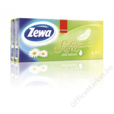 ZEWA Papír zsebkendő, 4 rétegű, 10x9 db, ZEWA Softis, aloe balsam (KHHZ22) higiéniai papíráru