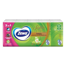 ZEWA Papírzsebkendő ZEWA Softis Aloe Balsam 4 rétegű 10x9 darabos higiéniai papíráru