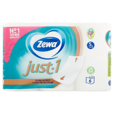 ZEWA Toalettpapír, 5 rétegű, kistekercses, 6 tekercs, zewa "just1" 488622/488935 higiéniai papíráru