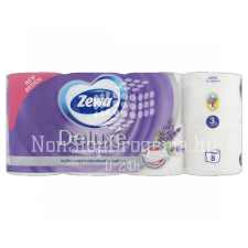 ZEWA Zewa Deluxe toalettpapír 3 rétegű 8 tekercs Lavender Dreams higiéniai papíráru
