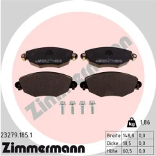 Zimmermann fékbetétkészlet, tárcsafék 23279.185.1 autóalkatrész