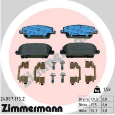 Zimmermann fékbetétkészlet, tárcsafék 24087.175.2 autóalkatrész