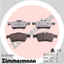 Zimmermann fékbetétkészlet, tárcsafék 24137.968.1 autóalkatrész