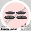 Zimmermann fékbetétkészlet, tárcsafék 24331.140.1