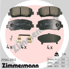 Zimmermann fékbetétkészlet, tárcsafék 25564.210.2 fékbetét