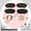 Zimmermann fékbetétkészlet, tárcsafék 26493.175.2