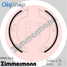 Zimmermann fékpofakészlet, rögzítőfék 10990.114.0 fékbetét