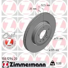 Zimmermann féktárcsa 150.1294.20 autóalkatrész