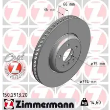 Zimmermann féktárcsa 150.2913.20 autóalkatrész