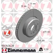 Zimmermann féktárcsa 150.3434.20 autóalkatrész