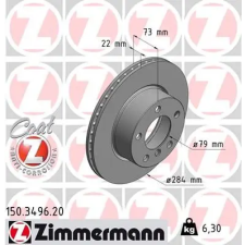 Zimmermann féktárcsa 150.3496.20 autóalkatrész