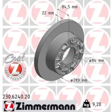 Zimmermann féktárcsa 230.6240.20 autóalkatrész