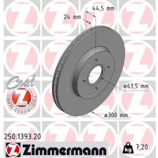 Zimmermann féktárcsa 250.1393.20 autóalkatrész