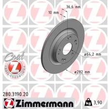 Zimmermann féktárcsa 280.3190.20 autóalkatrész