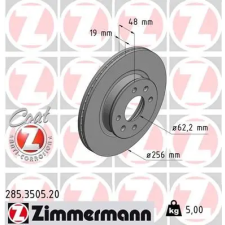 Zimmermann féktárcsa 285.3505.20 autóalkatrész