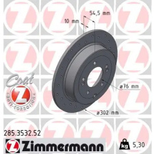 Zimmermann féktárcsa 285.3532.52 autóalkatrész