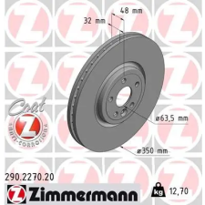 Zimmermann féktárcsa 290.2270.20 autóalkatrész