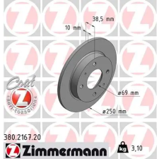 Zimmermann féktárcsa 380.2167.20 autóalkatrész
