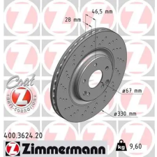 Zimmermann féktárcsa 400.3624.20 autóalkatrész