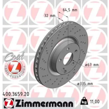 Zimmermann féktárcsa 400.3659.20 autóalkatrész