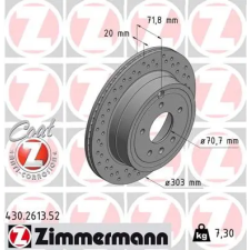 Zimmermann féktárcsa 430.2613.52 autóalkatrész