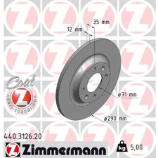 Zimmermann féktárcsa 440.3126.20 autóalkatrész