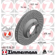 Zimmermann féktárcsa 460.1577.20 autóalkatrész