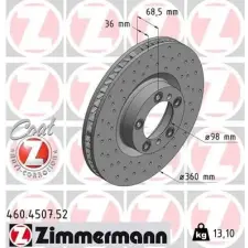 Zimmermann féktárcsa 460.4507.52 autóalkatrész