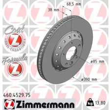 Zimmermann féktárcsa 460.4529.75 autóalkatrész