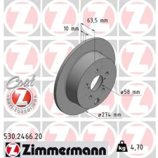 Zimmermann féktárcsa 530.2466.20 autóalkatrész