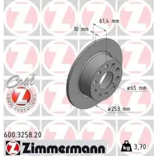 Zimmermann féktárcsa ZIMMERMANN 600.3258.20 autóalkatrész