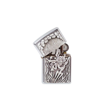 Zippo 1330050 Zippo öngyújtó csiszolt Króm színben - Devil Emblem konyhai eszköz