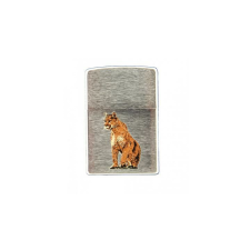 Zippo 200 Puma Zippo öngyújtó, szálhúzott króm színben -Mountain Lion konyhai eszköz
