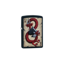 Zippo 29840 zippo öngyújtó, matt fekete, pikk ász sárkány motivummal konyhai eszköz