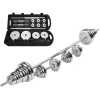 Zoco Body Fit Súlyzókészlet, SL-001, Össztömeg 50 kg, Fitneszhez, Állítható, Acél, Króm