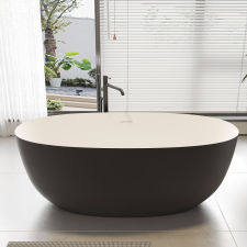  ZOE matt b&amp;amp;w szabadonálló kád kád, zuhanykabin