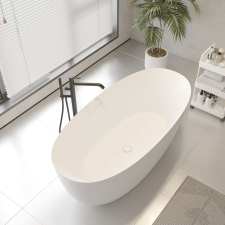  ZOE matt fehér szabadonálló kád kád, zuhanykabin