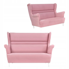  Zoja Skandináv Stílusú Karosszékes Kanapé, Nem Átalakítható, Family Furniture, Púderrózsaszín bútor