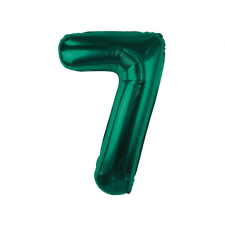  Zöld B&C Bottle Green 7-es szám fólia lufi 85 cm party kellék