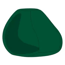  Zöld Babzsák Puff Huzat lakástextília